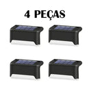 Kit Iluminação Solar Deck Escadas Muro Corrimão [Instalação Fácil]